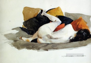 Edward Hopper Painting - Edward Hopper desnudo reclinado